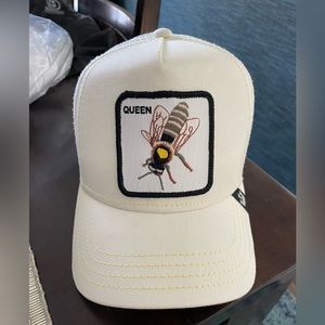 Goorin Bros white queen bee trucker hat